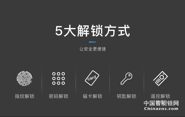 名門智能鎖指紋密碼門鎖 家用防盜門電子鎖