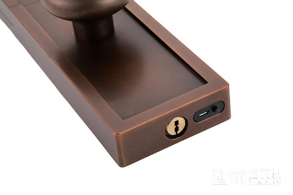 艾棲指紋鎖 家用純銅系列 電子智能門(mén)鎖