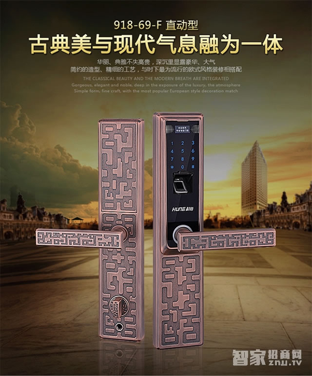 科裕歐式別墅智能鎖 大門防盜電子鎖