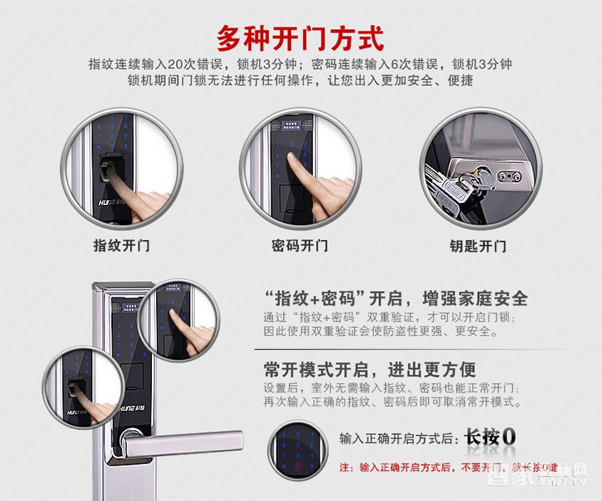 科裕不銹鋼智能鎖 公寓大門防盜密碼鎖