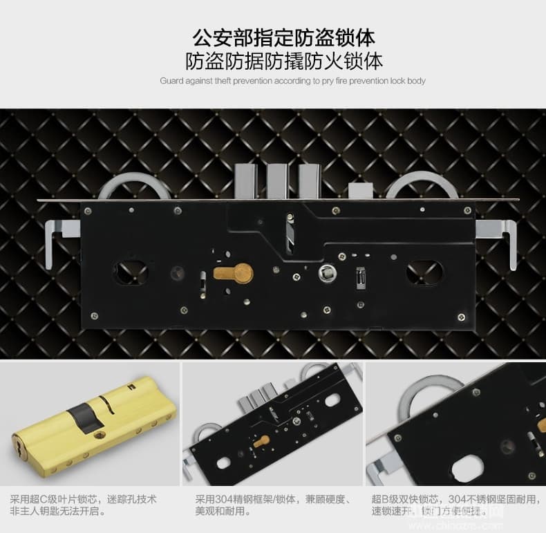 路可視智能鎖 智能可視指紋鎖 家用防盜門鎖