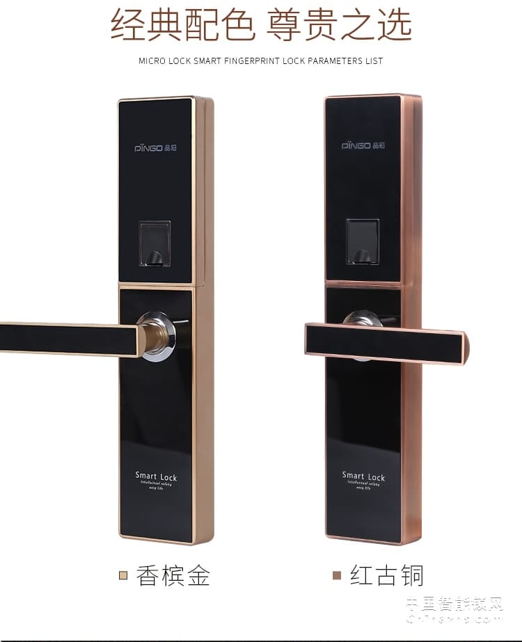 榮事達品冠全自動指紋鎖小智10 家用防盜門智能鎖