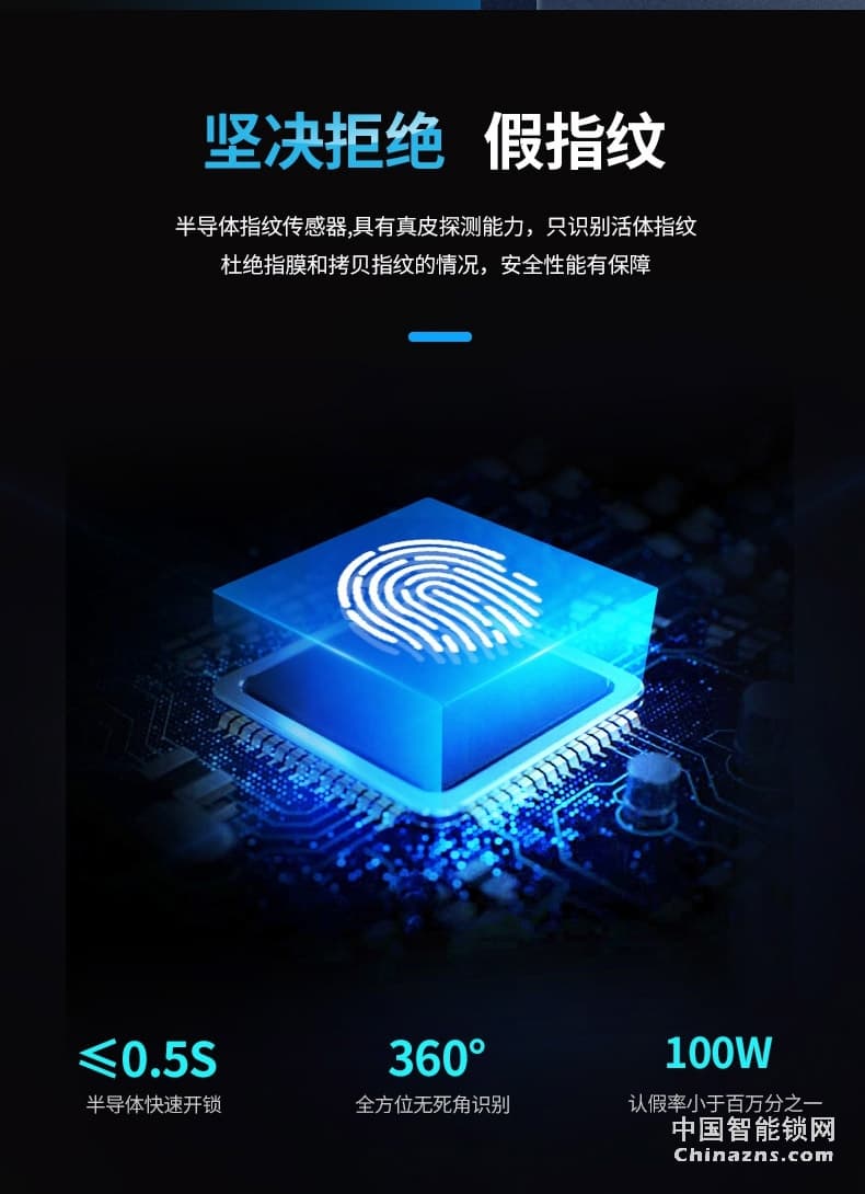 櫻花全自動指紋鎖電子門鎖 防黑盒子防盜門密碼智能鎖F3