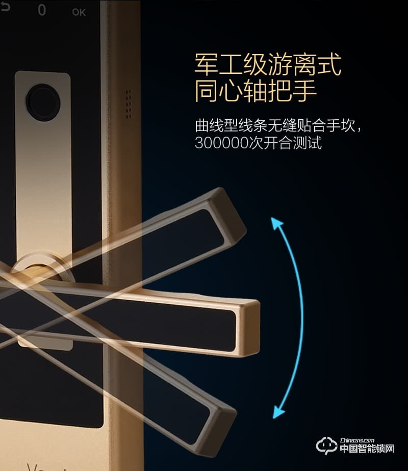 阿波羅智能鎖 智能家用指紋門鎖 防盜智能刷卡鎖