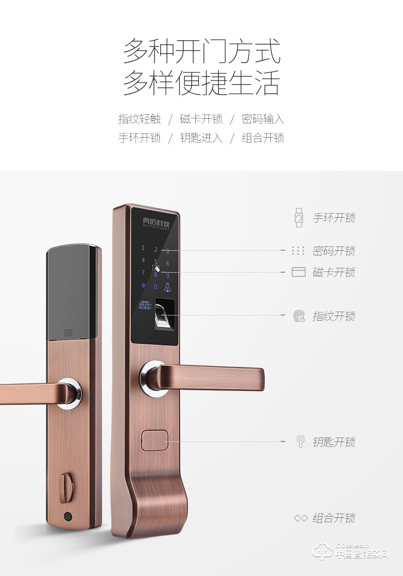 典匠智能鎖 D6015家用防盜門密碼鎖大門鎖