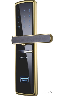 君豪智能鎖 直板指紋鎖 家用電子密碼刷卡鎖