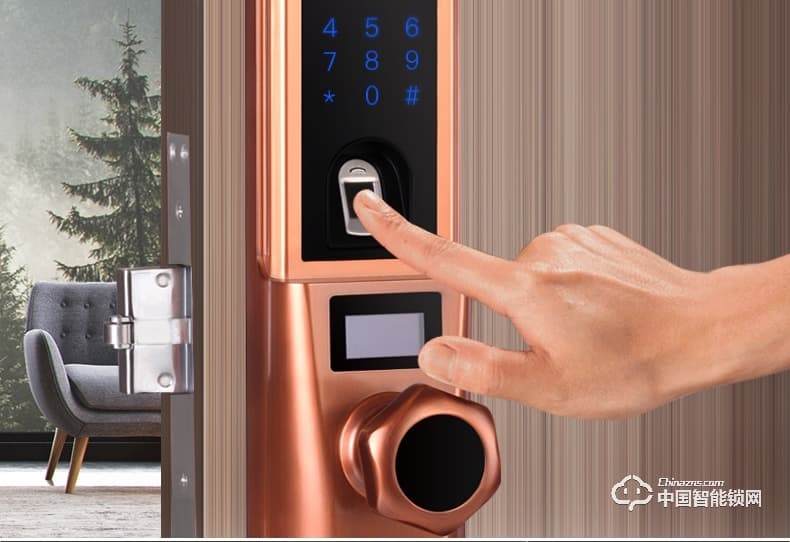 金點原子指紋鎖 指紋鎖玻璃門鎖感應磁卡鎖