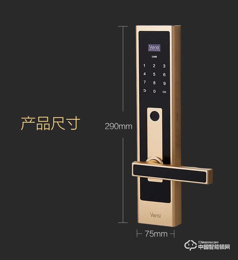 阿波羅智能鎖 智能家用門鎖 防盜門指紋密碼鎖