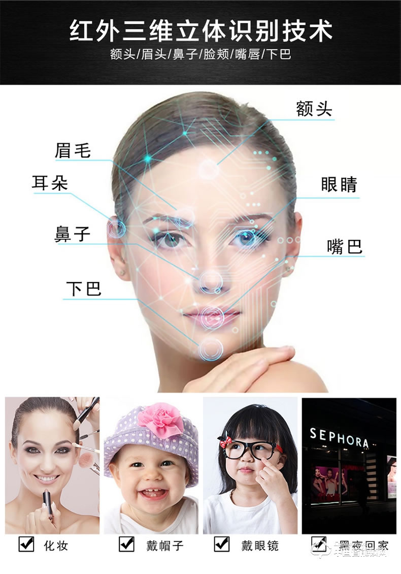 皇家金盾指紋鎖 R40人臉識別刷臉面部智能鎖