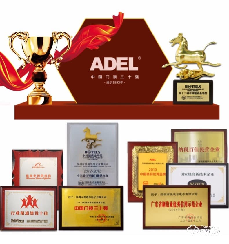 愛迪爾指紋鎖 US3-6型智能指紋防盜門鎖指紋鎖