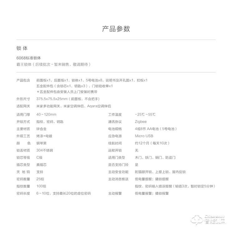 綠米智能鎖 S2指紋密碼智能鎖