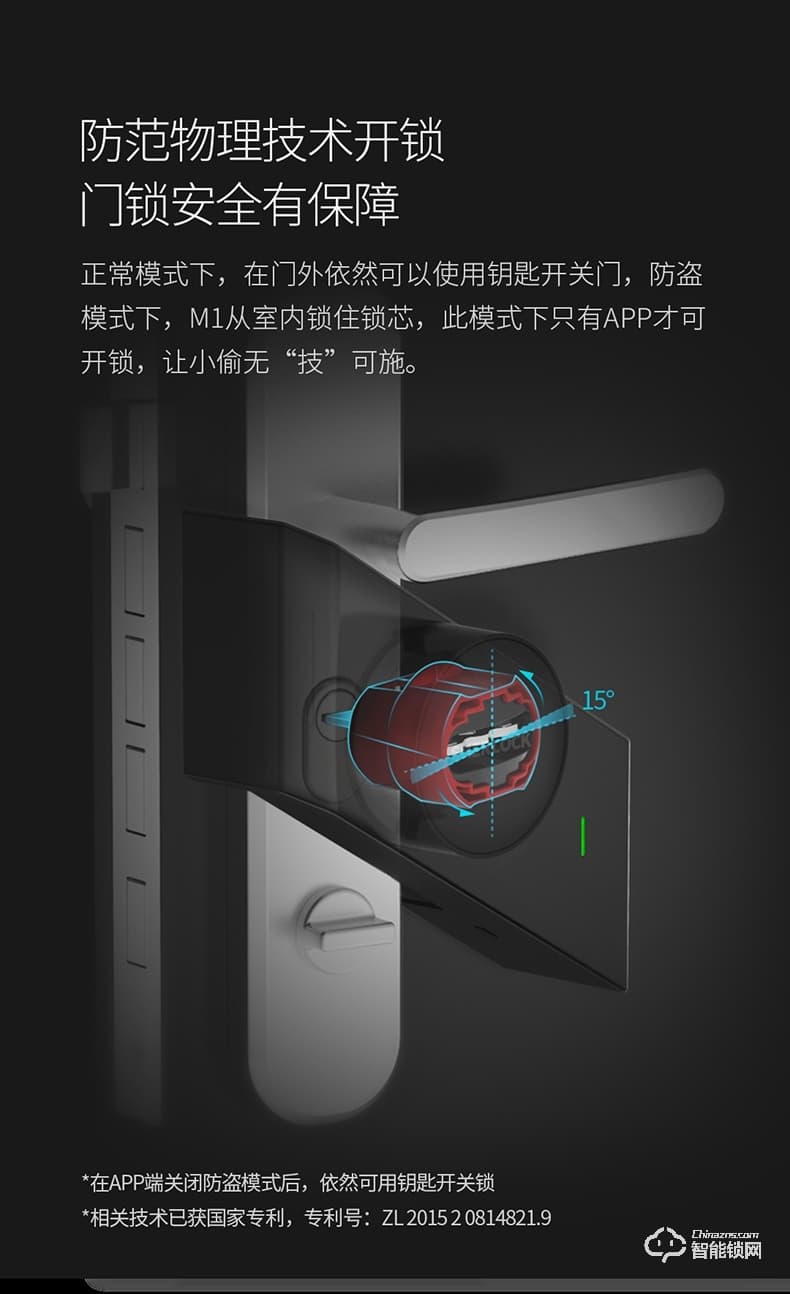 眾家安指紋鎖 智能貼鎖家用防盜門鎖