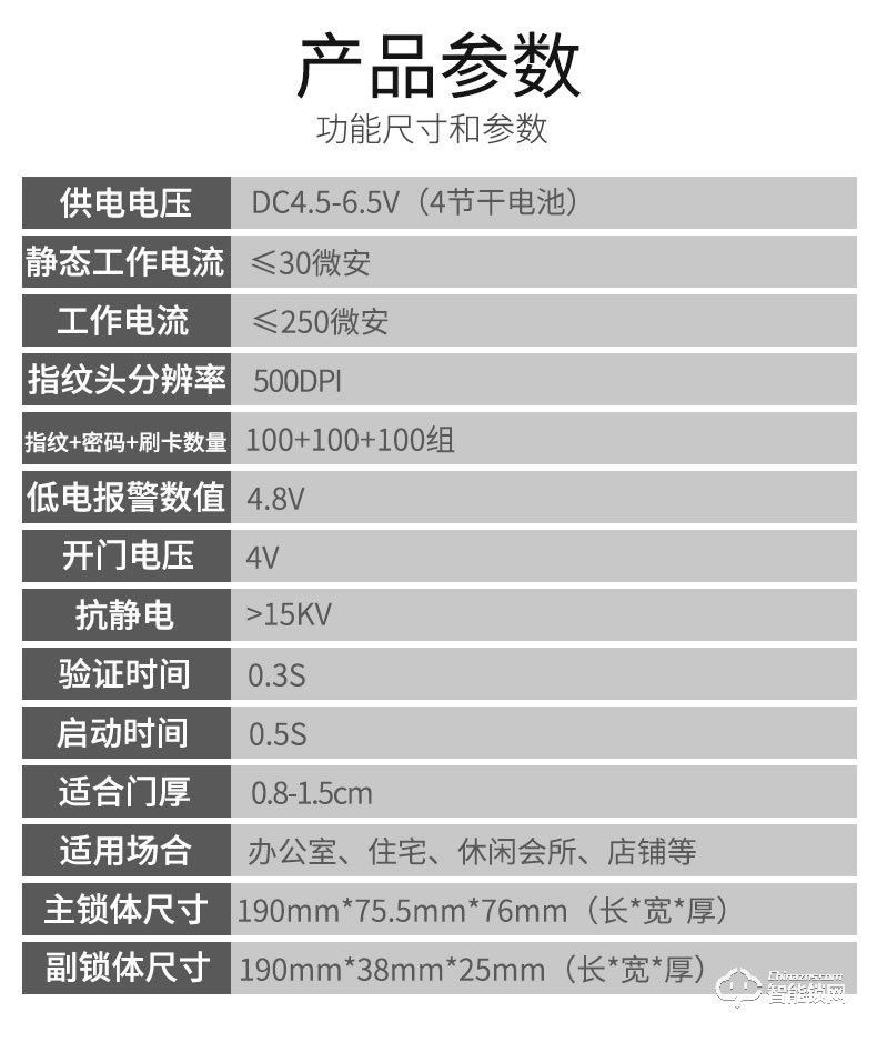 眾家安指紋鎖 免開孔辦公室密碼鎖