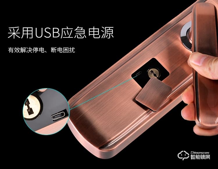 羅斯盾智能鎖 家用防盜門電子門鎖磁卡鎖