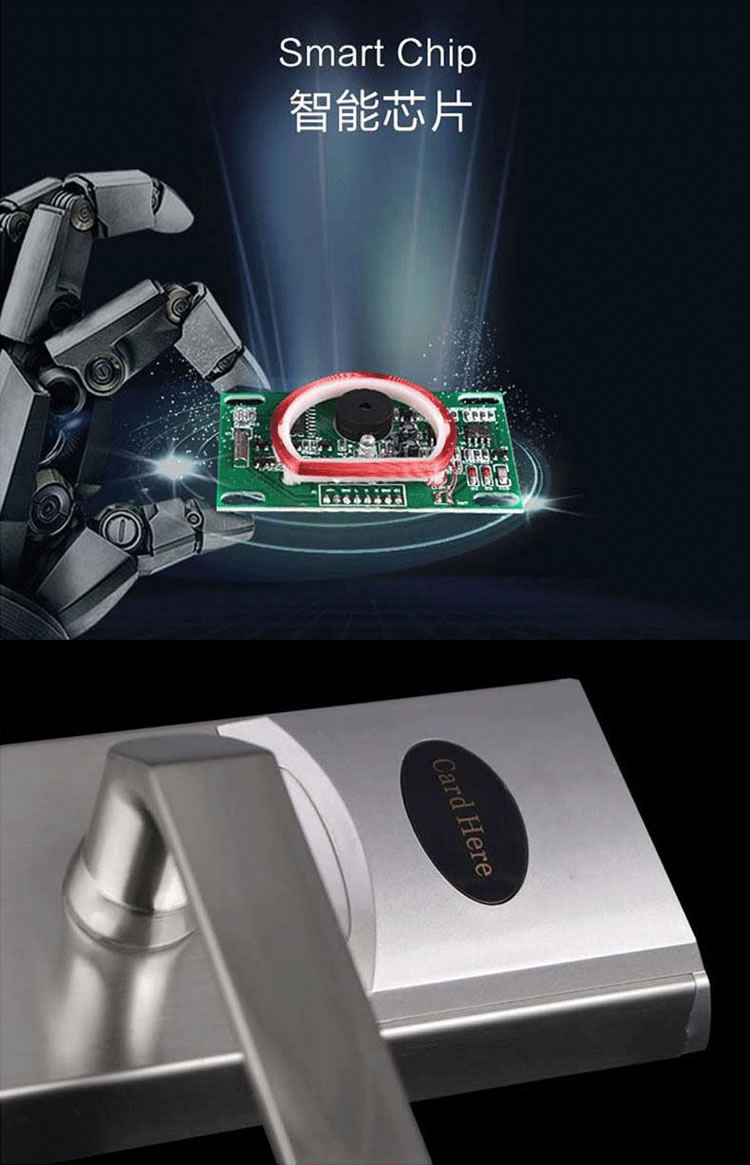 居頂指紋鎖 酒店鎖感應刷卡鎖賓館門鎖