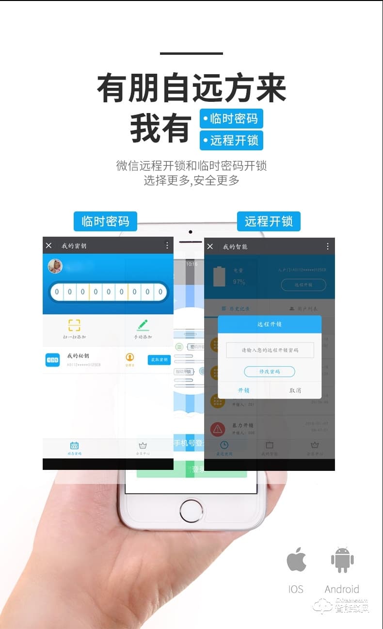 歐寶智能鎖 PX玻璃觸摸屏智能鎖