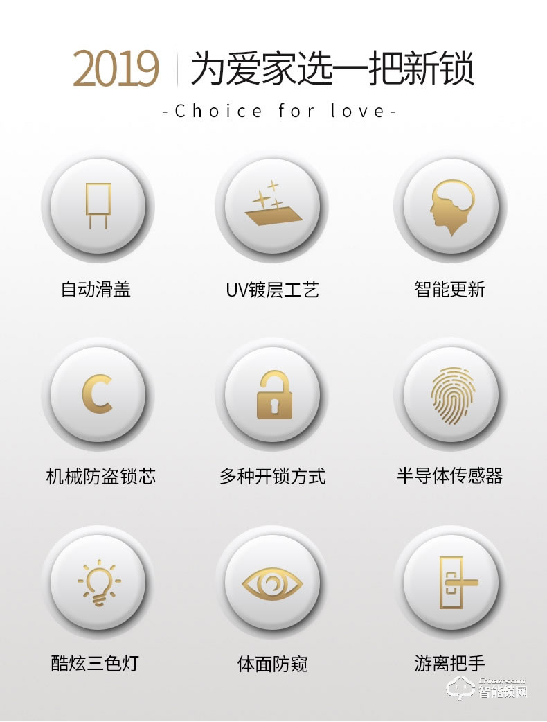 頂固智能鎖 D1s家用防盜門鎖自動下滑蓋電子鎖