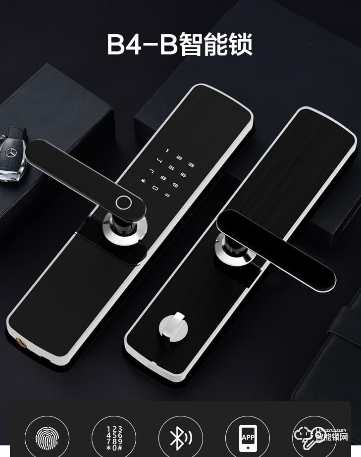 居聯(lián)智能鎖 B4-B游離把手防撬報警智能鎖