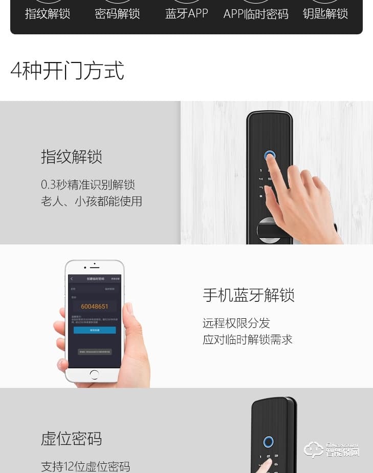 居聯智能鎖 B2虛位密碼半自動智能指紋鎖