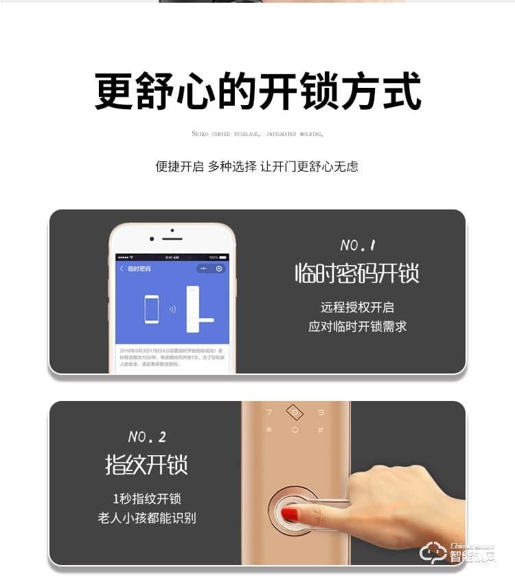 賽科威智能鎖 JS-W1直板半自動智能鎖