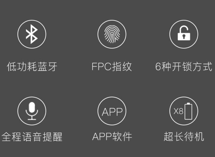 德犬智能鎖 L5藍牙鎖指紋家用防盜門鎖