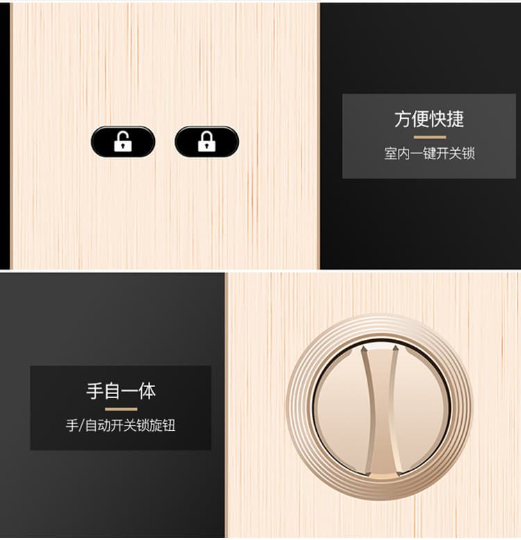 德犬智能鎖 L2全自動(dòng)家用防盜門(mén)指紋密碼鎖