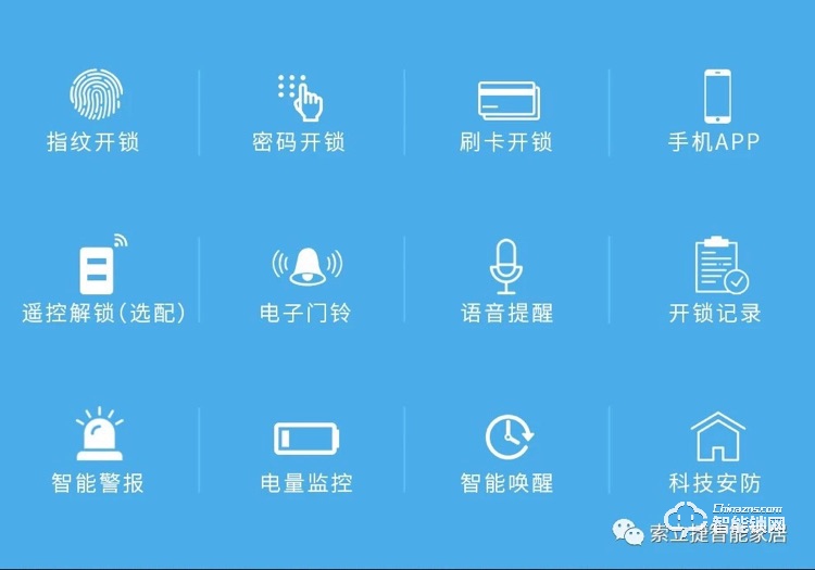 索立捷智能鎖 S-669辦公室單雙門免開孔智能電子密碼鎖