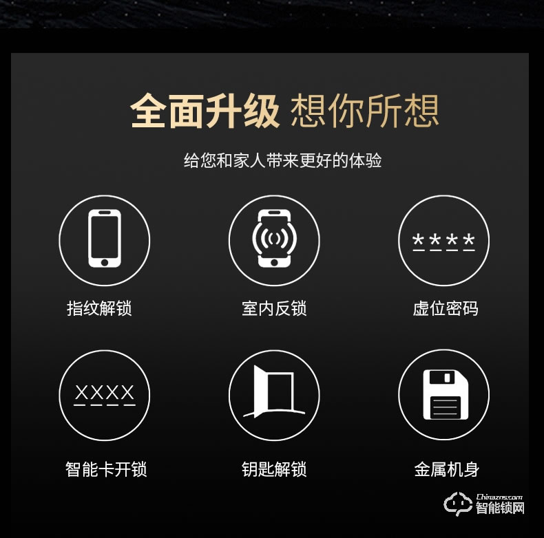 紐冠智能鎖 N816家用電子鎖智能門(mén)鎖