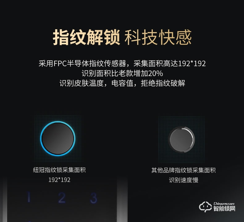 紐冠智能鎖 N816家用電子鎖智能門(mén)鎖