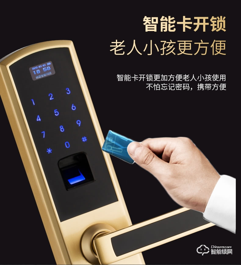 紐冠智能鎖 N816家用電子鎖智能門(mén)鎖