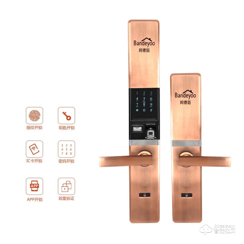 邦德裕智能鎖 KC-502時尚智能指紋門鎖