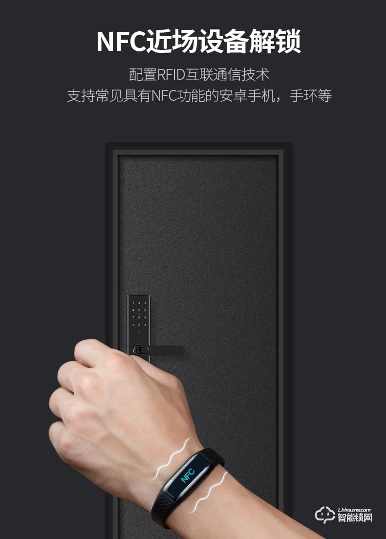 羅曼斯智能鎖 G3家用防盜門指紋鎖電子門鎖