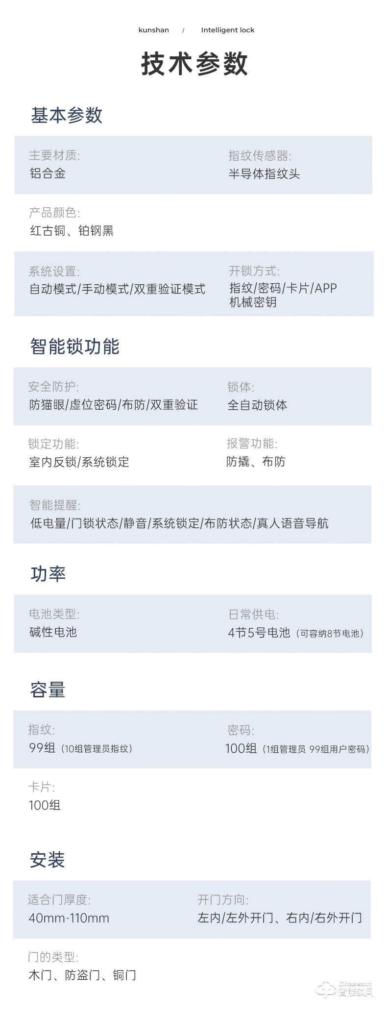 琨山通用智能鎖 D8家用防盜門視頻智能鎖電子鎖