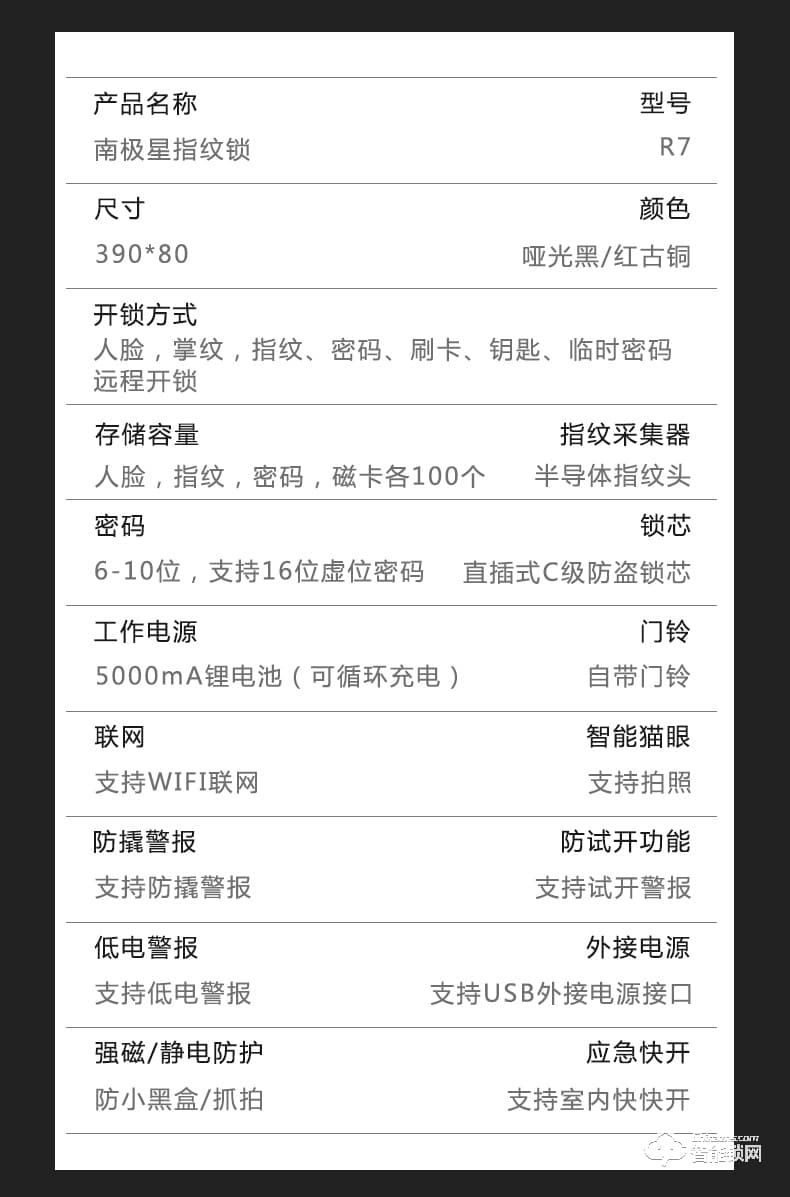 南極星智能鎖 X3全自動可視貓眼智能鎖