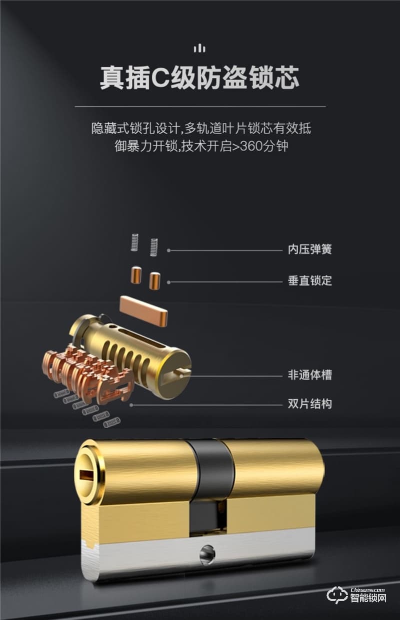 洛克曼X9-2智能鎖 3D人臉識別航空鋁合金