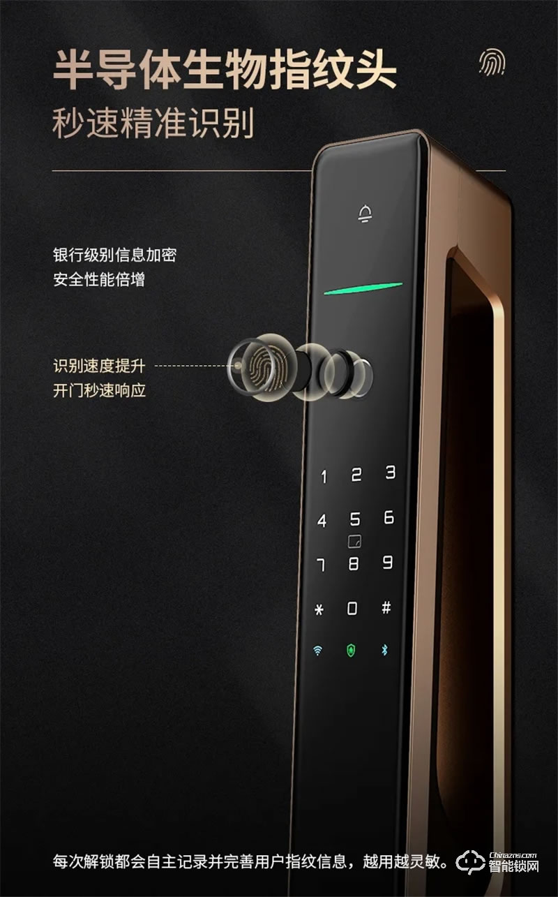 亞太天能A8全自動指紋鎖 Wi-Fi直連