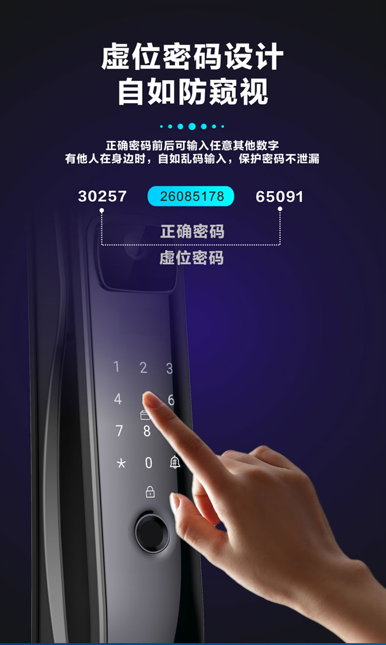 海爾智能鎖50V室內(nèi)帶屏指紋鎖家用防盜門電子門鎖密碼鎖V50