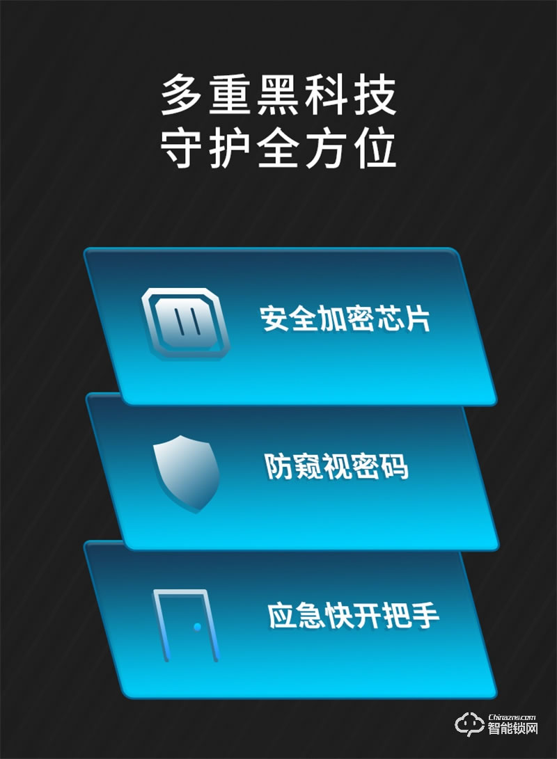 因碩智能鎖C06 家用防盜門密碼鎖
