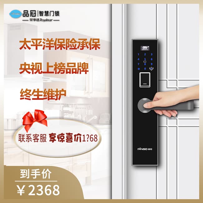 榮事達(dá)品冠密碼鎖小智16 家用防盜門(mén)指紋鎖