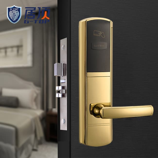 居頂指紋鎖 智能電子感應(yīng)鎖IC卡鎖磁卡鎖