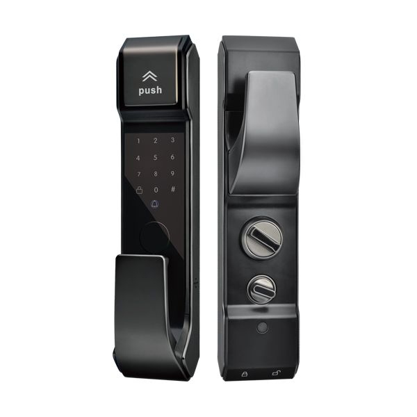 衛安指紋鎖 8812典雅黑應急開鎖 雙核系統智能鎖