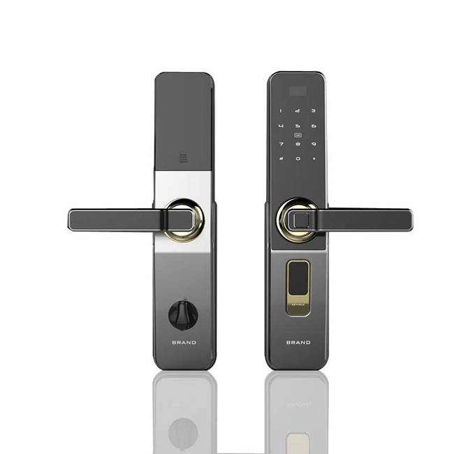 歐品智能鎖 時尚直板豪華智能指紋密碼鎖