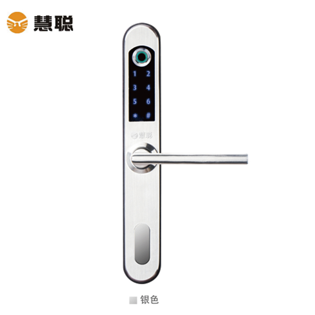 慧聰智能鎖 HC-102高端鋁合金斷橋鋁指紋門鎖