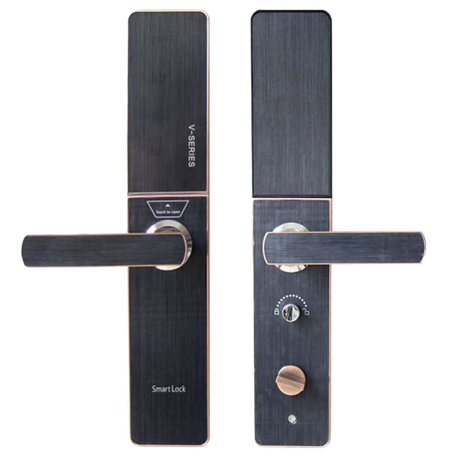 鉑力斯盾智能鎖 P23自動上下滑蓋家用防盜門密碼鎖