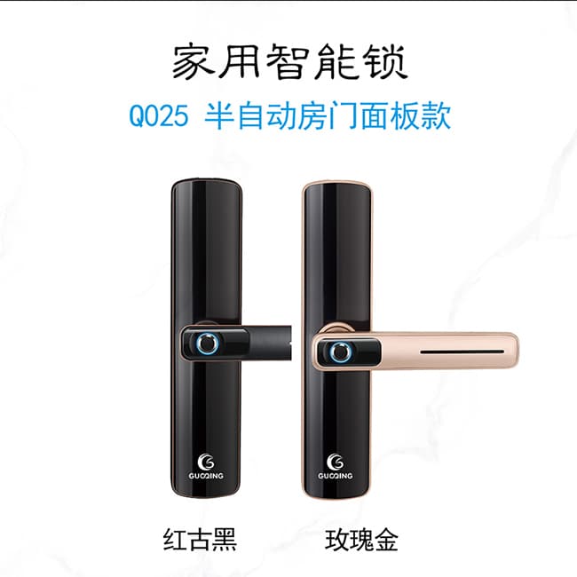 國青智能鎖 Q025家用半自動房門鎖