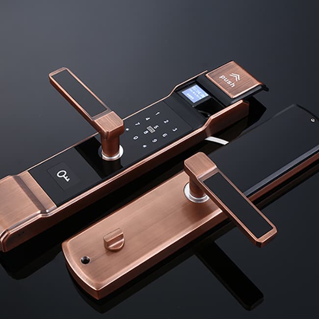 文勛智能鎖 H08小滑蓋指紋智能密碼鎖