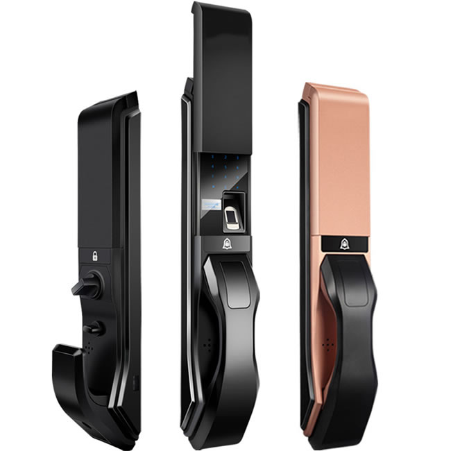 火車頭智能鎖 全自動家用防盜門滑蓋密碼鎖