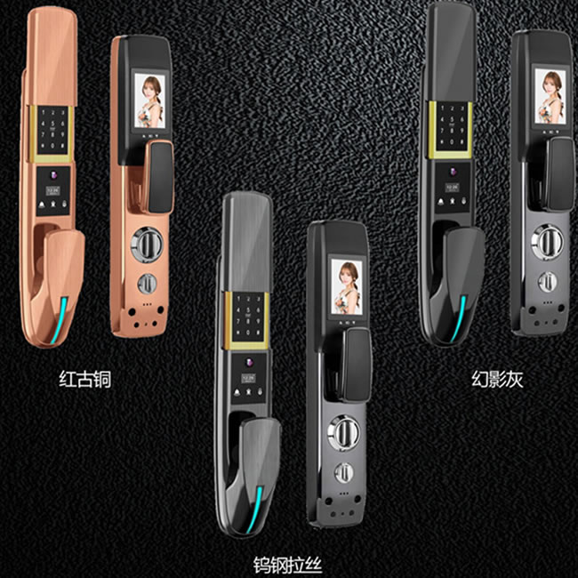 大拇指智能鎖和諧號H7視頻款 自動上下滑蓋