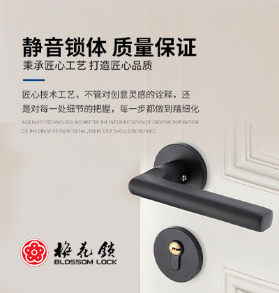 靜音鎖體，質量保證-梅花智能鎖