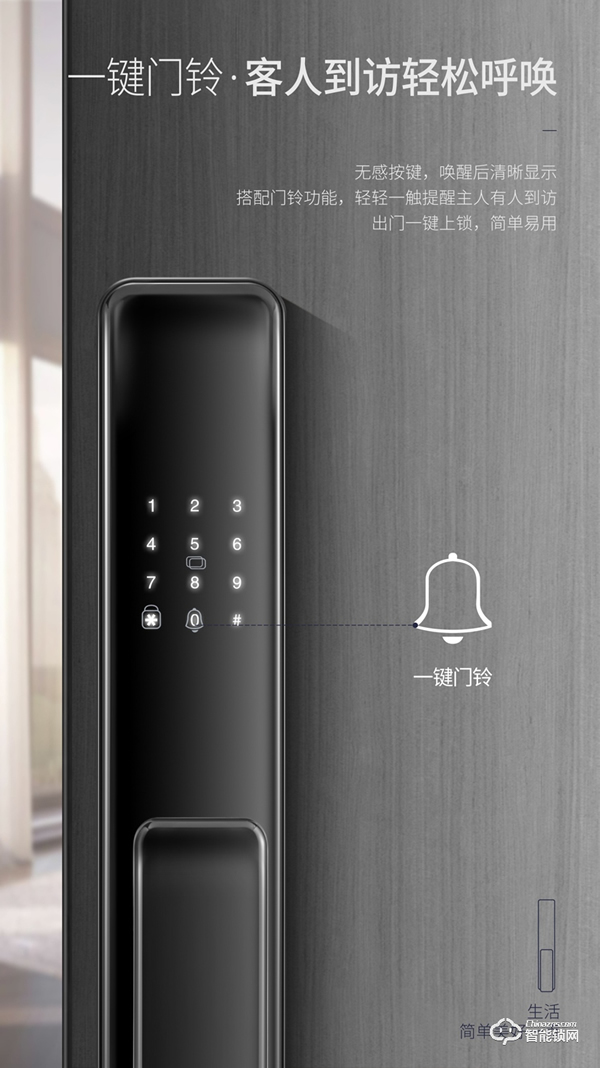 【隱藏式指紋·一觸推拉】櫻花F11全自動(dòng)推拉智能鎖 新品上市